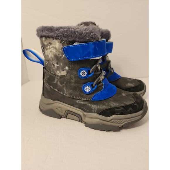 Snow Winter Boots Kids Unisex  Slip Resistant Outdoor Lined NEW Sz EU 34 US 2.5 - Picture 1 of 11